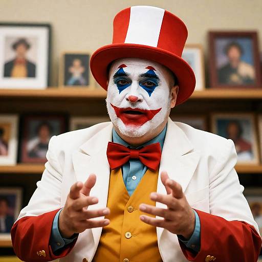 Unique Portrait of a Colorful Performer