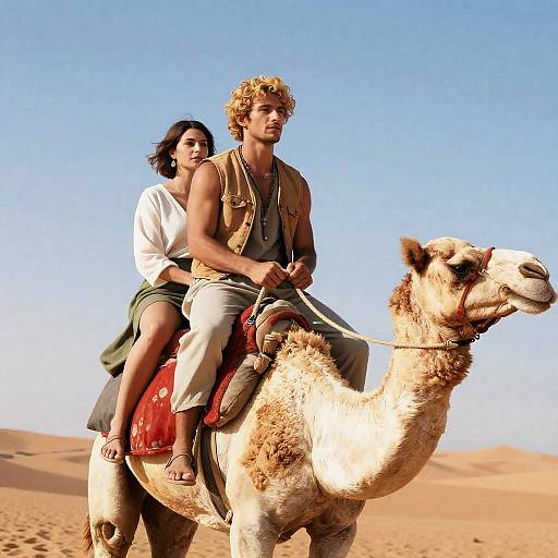 Desert Camel Ride: A Captivating Photograph