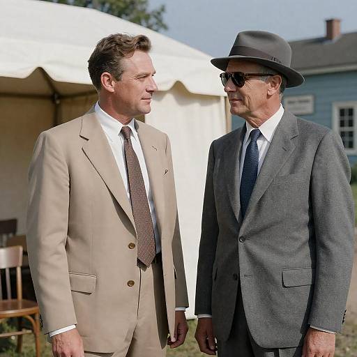 1950s Photograph of Two Suited Men