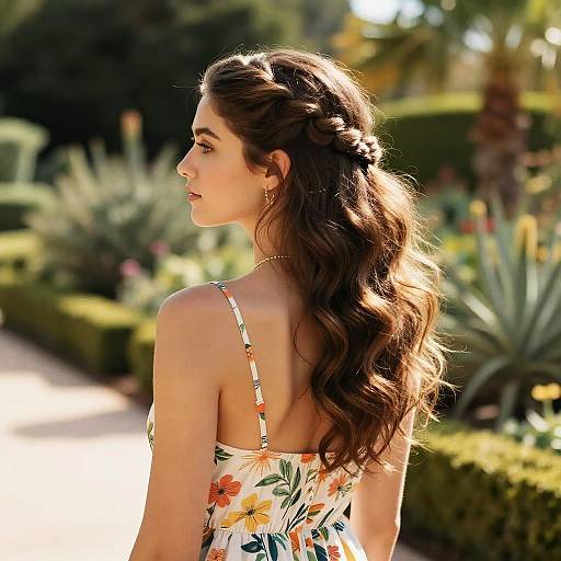 Sunlit Bedhead Look in Botanical Garden