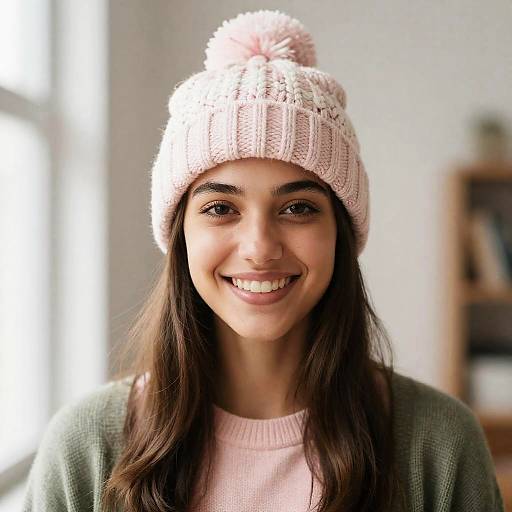 Warm Portrait of Smiling Young Woman