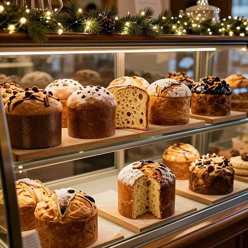 Vintage Holiday Bakery Showcase