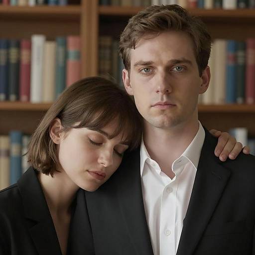 Dynamic Duo Amidst Blurred Focus