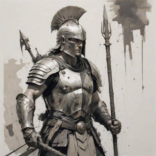 Epic Achilles in Action: A Detailed Sketch