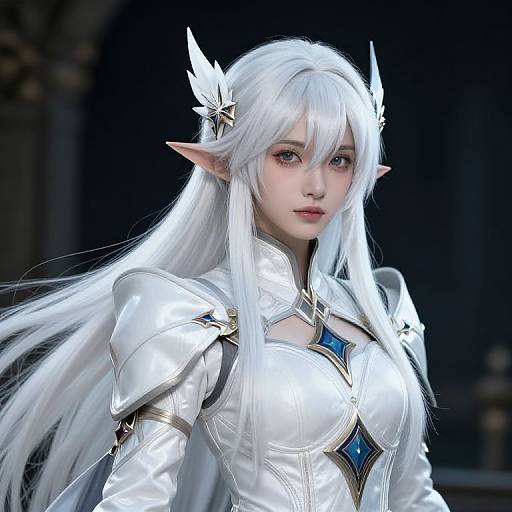 Medieval Fantasy Female White Mage