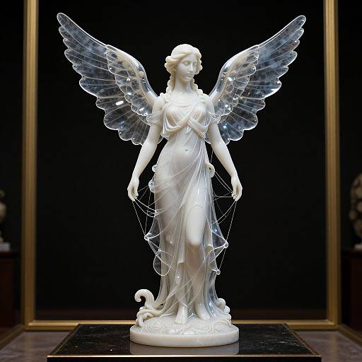 Hyper-Realistic Surreal Alabaster Statue