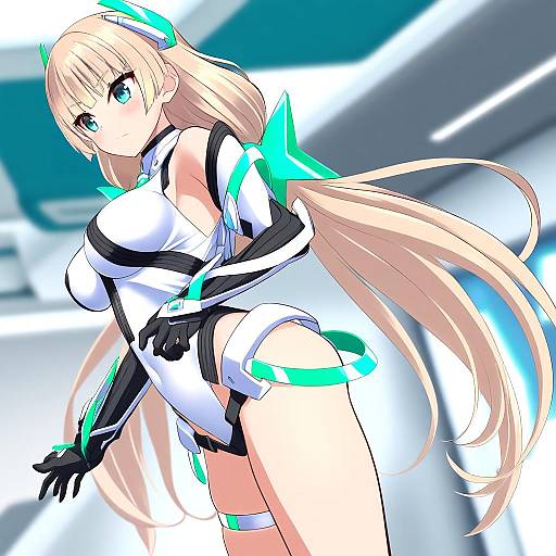 Illustration of Angela balzac, rakuen tsuihou in the style of Takafumi