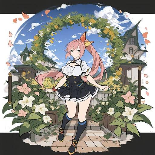 Illustration of Hana (pangya), pangya in the style of Papajay (jennygin2)