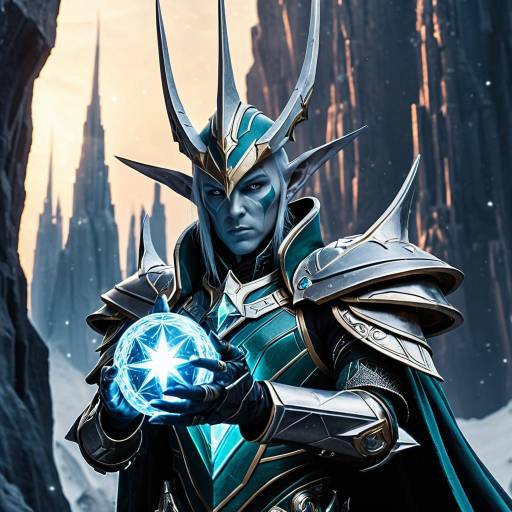 Aeldari Farseer with Psychic Orb in Crystal Spires