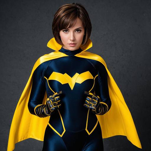 Woman in Wasp Superhero Costume