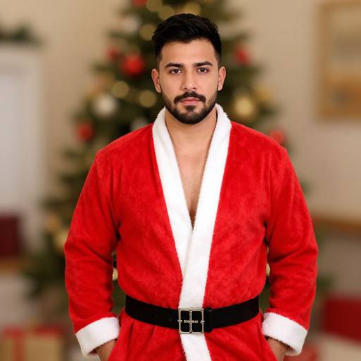 Classy Santa Suit Male Portrait