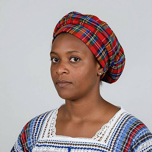 Traditional Guadeloupean Madras Headpiece