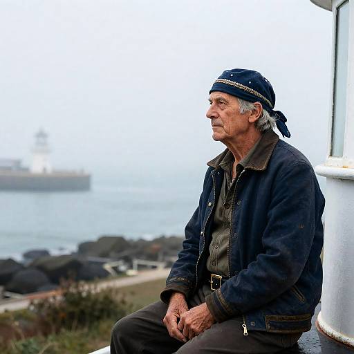Retired Sea Captain in Lighthouse