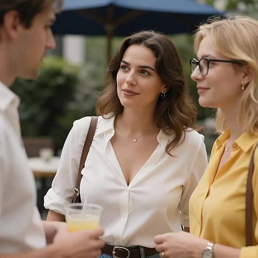 Outdoor Photograph of Three People Together