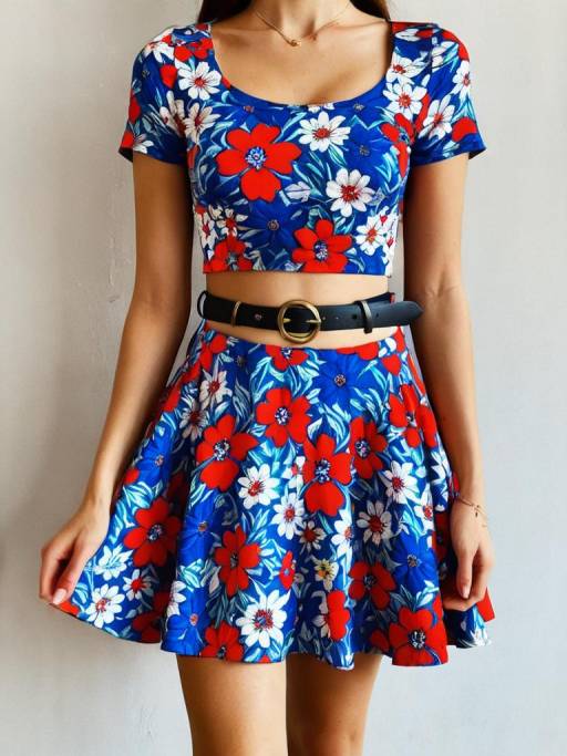 Vibrant Floral Summer Dress for Women