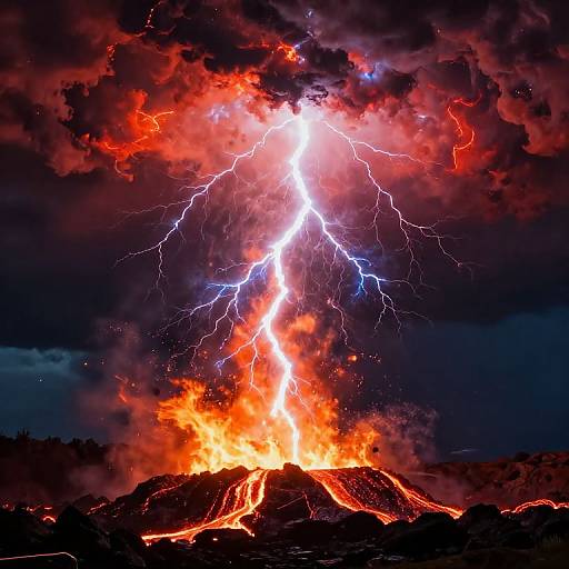 Lightning Lava Tornado Phenomenon