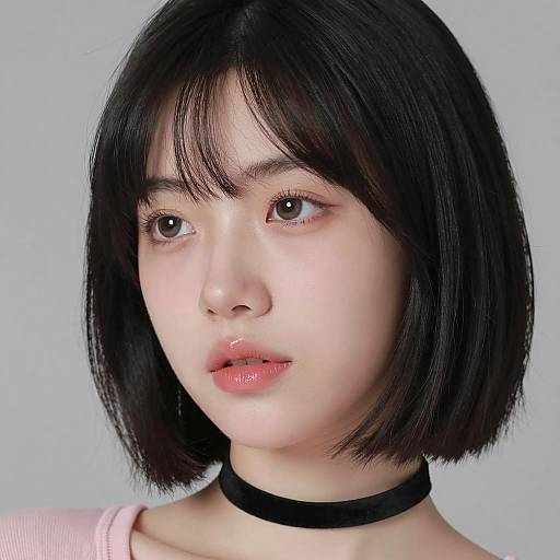 Close-Up Portrait of a Young Woman