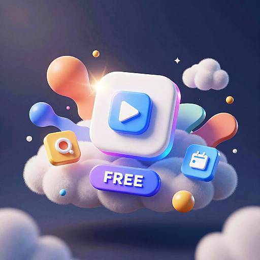 Futuristic AI Photo Generator Concept