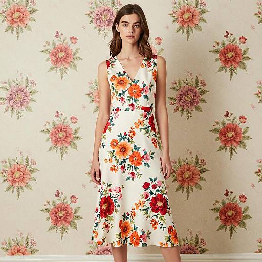 Elegant Floral Fashion Portrait Photography