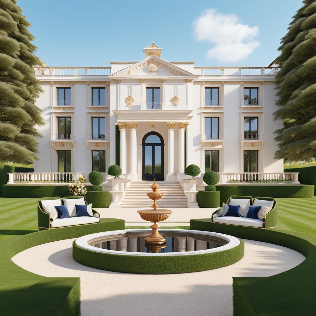 Elegant Classical Manor House Exterior