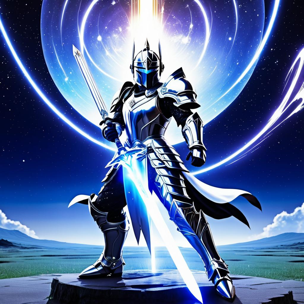 Heroic Knight with Celestial Sword