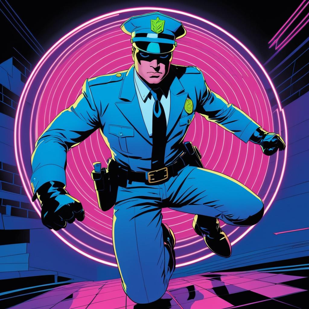 Alice Wonderland Inspired DC Beat Cop Artwork