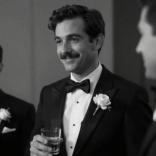 Elegant Man in Tuxedo Portrait