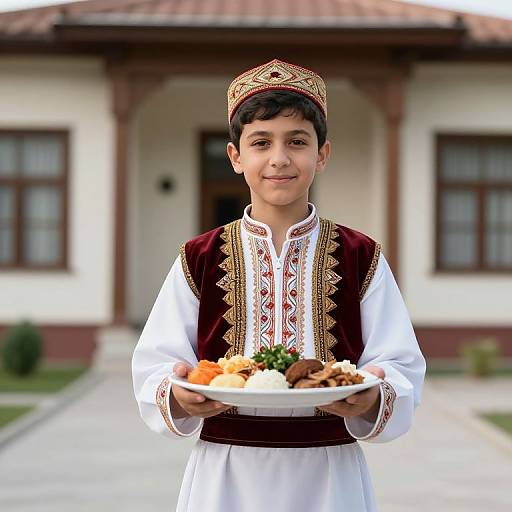 Boy in Turkish National Dress