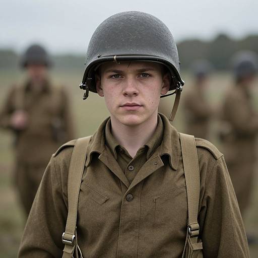 Realistic WWI Soldier Portrait