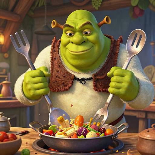 Shrek-Themed Ogre Cooking Chaos