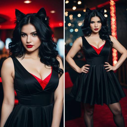 Elegant Cat Cosplay with a Twist