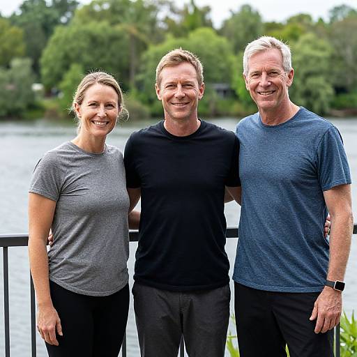 Serene Meditation Group by Waterfront