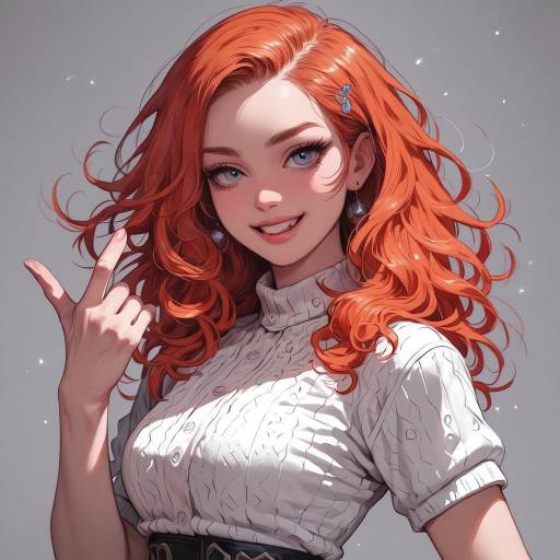 Confident Young Woman with Radiant Hair Confident Young Woman with Radiant Hair