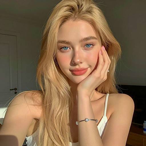 Blonde Woman in Sunlight