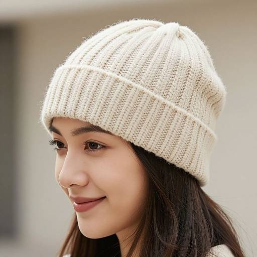 Elegant Textured Knitted Hat