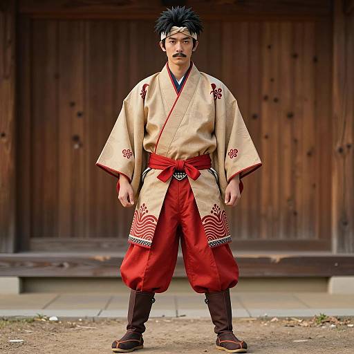 Traditional Japanese Warrior Costume