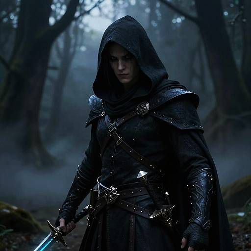 Mysterious Shadow Rogue Portrait