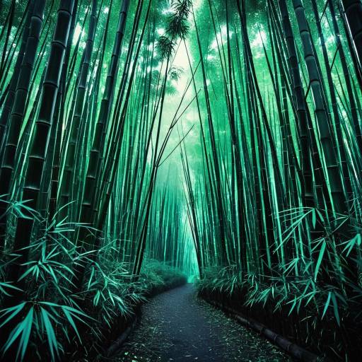 Mystical Bamboo Forest Path