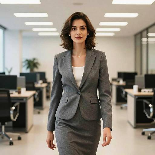 Textured Layers Hairstyle on Businesswoman