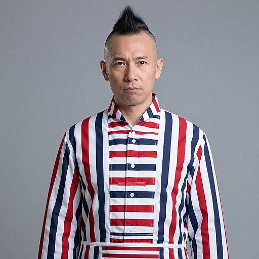 Patriotic Mohawk Man Outfit