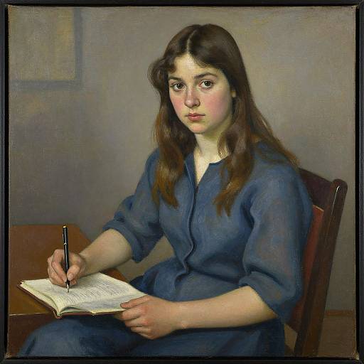 Portrait of Young Woman by California Artist