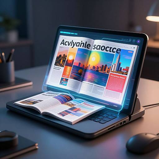 Futuristic AI Magazine Creator