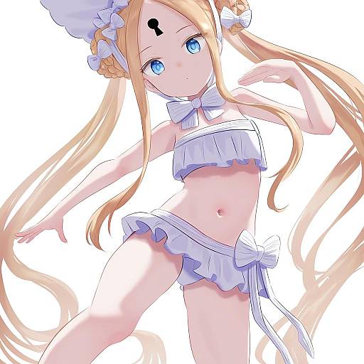 Illustration of Abigail williams (swimsuit foreigner) (fate), fate (series) in the style of Uenoryoma