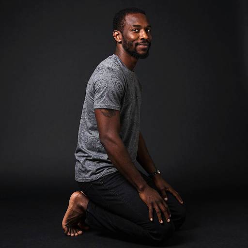 Afro-Caribbean Man Portrait in Artistic Style