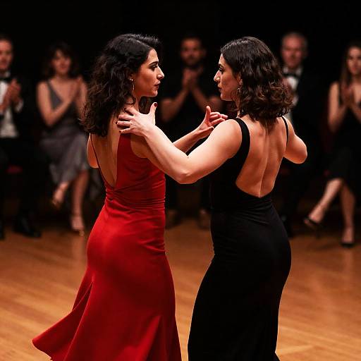 Intimate Dance Between Two Women