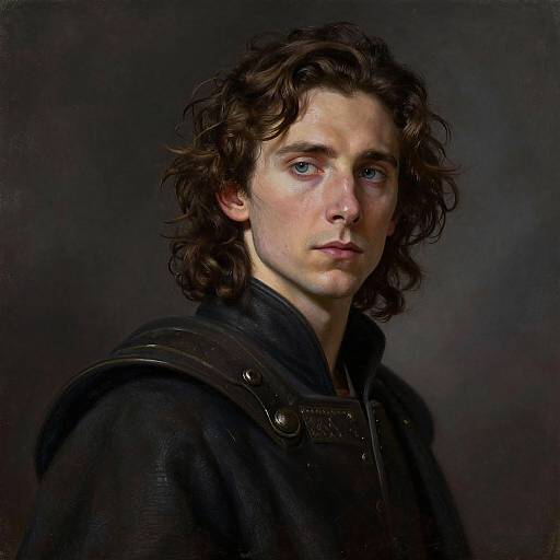 Realistic Paul Atreides Dark Portrait
