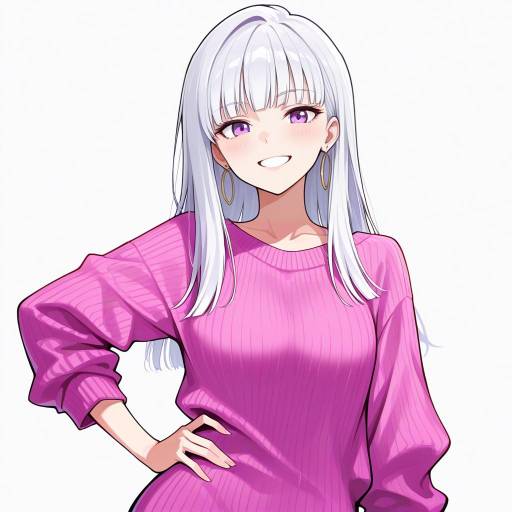 Stylish Solo Portrait of a Confident Girl Stylish Solo Portrait of a Confident Girl