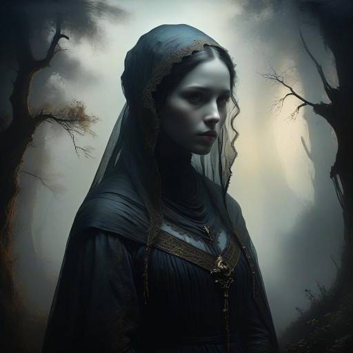 Surreal Portrait of a Spectral Apparition