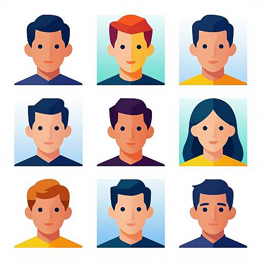 Abstract Geometric Tech Avatars