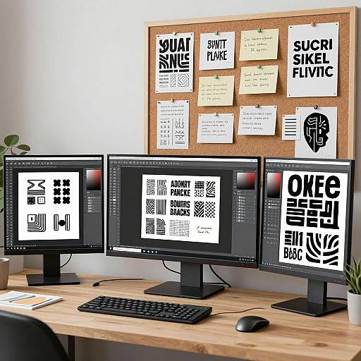 Modern Sticker Design Studio Workflow